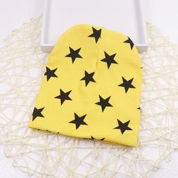 Korean Knit Cotton Baby baby winter hat with Small Star Five-Pointed Design for Boys and Girls - Unisex Children's Cap