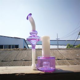 Smoking Pipe recycle rbr3.0 purple cfl and white14mm joint