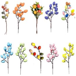 Party Decoration Easter Egg Tree Branch Foam Fake Artificial Flower DIY Wedding Festival Home Accessories Supplies