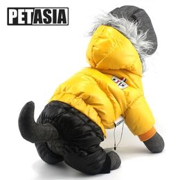 XXXL Large Dog Clothes Winter overalls Down Parkas For Big s Waterproof Coats Jackets 3XL 4XL 5XL PETASIA Y200330