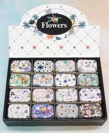 jar earrings NZ - 32pcs set Colorful mini tin box sealed jar jewelry candy case small cans coin earrings gift box