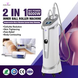 New Product Jade Face Roller Body Shape Beauty Machine Cellulite Reduction Skin Tightening Inner Ball Derma Roller For Face Compreessive Micro Vibration System