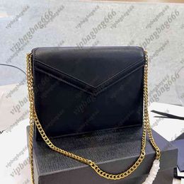Designer Crossbody Bags Envelope Tote Women Chain Handbag Shoulder Clutch Leather Female V-shaped Flip Cover Purses 220416