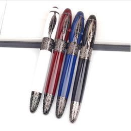 Famous signature gel pen maple leaf clip office supply roller ball gift pens with series number 0301/8000