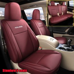 Original Car Seat Cover Custom model For Select Toyota Highlander 15 -18 years 5 Seats Automobile Accessories Styling