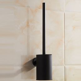 wall mounted matt black bathroom toilet brush holder golden set 304 Stainless Steel oil rubbed bronze Y200407