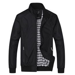 Brand Clothes Bomber Jackets Men Solid Casual Jacket Male Spring Autumn Men's Jackets Outwear Zipper Coats Plus Size M-8XL 201127