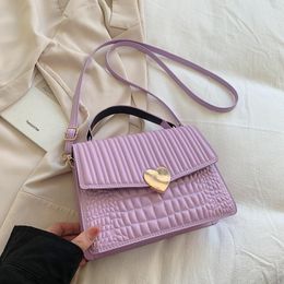 HBP Bag handbags spring simple fashion crocodile composer small heart lock mags shoulder bagS