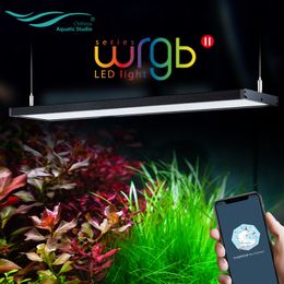 Chihiros WRGB 2 rium Lighting tic Plants Simulated Sunrise Sunset LEDs for Water Plant Fish Tank LED Lightings Y200917