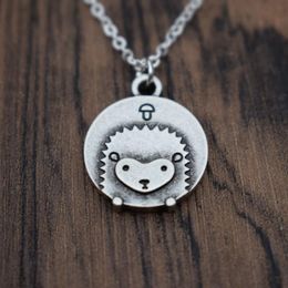 Pendant Necklaces 10pcs Fashion Vintage Animal Cute Female Hedgehog Necklace Love Custom Jewelryanimal Birthday Christmas SanLanPendant
