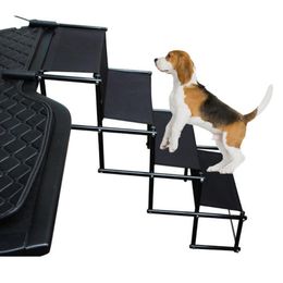 portable dog stairs UK - Dog Apparel Portable Car Step Stairs Ladder Folding Pet Ramp For Trucks Steps Lightweight