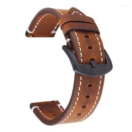 Watch Bands For Garmin Vivoactive 4 3 / Venu 2 SQ Band Wrist Strap Forerunner 158 245 245M 645 55 Genuine Leather Bracelet Hele22