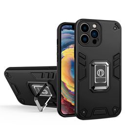 Armor case 2 in 1 tpu pc Holder Ring Car Kickstand Phone Cases For Xiaomi Redmi POCO M4 X4 5g PRO RM GO POCO X3 Cover B