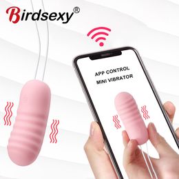Mini Bullet Vibrator APP Wireless Remote Control 10 Speeds Vibrating Egg Clitoris Stimulator Vibrators Adult sexy Toys for Woman