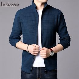 Fashion Windbreaker Jackets Mens Mandarin Collar Cardigan Street Style Trend Overcoat Slim Fit Casual Coat Mens Clothes 201127