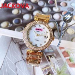 montre de luxe Women Double Diamonds Ring Watches 33mm dial High Quality Stainless Steel Quartz Lady Wristwatches