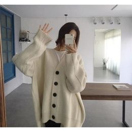 Autumn Winter Korea Loose Plus Size Knitting Open Stitch Sexy Batwing Sleeve cashmere Sweater Women pullover Z063 201204