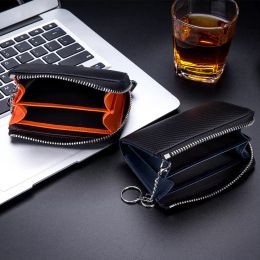Business Card Case RFID Wallet For Credit Cards Bag Women Wallets Split Leather Small Card Bag Woman Mini Purse ID Card Holder