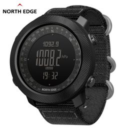 NORTH EDGE Men's sport Digital watch Hours Running Swimming Army watches Altimeter Barometer Compass waterproof 50m 220524