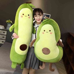 Cm Cute Simulation Avocado Cuddle Soft Fruit Cushion Filled Cartoon Sofa Children Girls Birthday Gift J220704