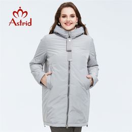 Astrid Spring new arrival women jacket outerwear high quality plus size midlength style with zipper women fashion AM8608 200928