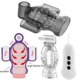 11 Speeds Glans Trainer Enlarge Ejaculation Delay Male Masturbator sexy Products Penis Stimulator Bullet Vibrator Toys