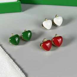 Dangle & Chandelier Spring And Summer Retro Love Heart Earrings Special-Interest Design Candy-Colored EarringsDangle