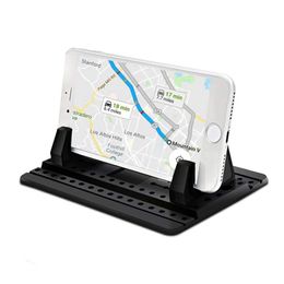 Phone Holder for Car Dashboard Universal Silicone Antislip Mount Mat for iPhone 15 Plus Pro 14 Max 13 12 Pro Samsung Galaxy S22 Ultra Note 20 Smartphones