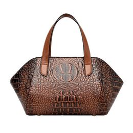 Evening Bags Crocodile Pattern Handbag European And American Fashion Atmosphere Simple Ladies Mothers Shoulder Messenger Women's BagEven