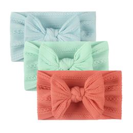 Hair Accessories Baby's Headband Toddler Infant Baby Boys Girls Stretch Solid Bow Hairband Headwear Elastics Warm SetHair