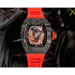 uxury watch Date Luxury Watches for Mens Mechanical Watch Richa Mill Rm57-03 Swiss Automatic Movement Sapphire Mirror Rubber Strap Brand Designer Sport Wristwatch