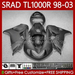 OEM Body For SUZUKI SRAD TL-1000 TL Matte black 1000 R TL1000R TL-1000R 98-03 Bodywork 118No.3 TL1000 R 98 99 00 01 02 03 TL 1000R 1998 1999 2000 2001 2002 2003 Fairing Kit