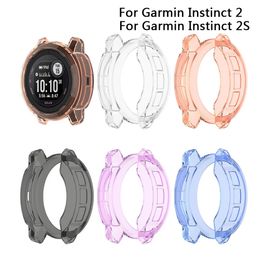 Protector Case Silicone Skin Protective Case Cover For Garmin Instinct 2 /Instinct 2S Watch Ultra-Slim Frame Shell