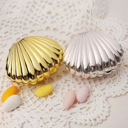 Wedding Favour Box DIY Bright Colours Shell Shape Party Supplies Surprise Candy Storage Teatime Birthday Jewellery Case