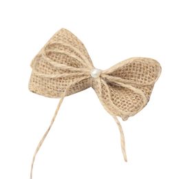 Linen Bows Home Wedding Decoration Flowers Clothing Accessories Flowers Diy Party Decorations 1221592