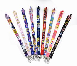 Hot Cell Phone Straps & Charms 10pcs Japan cartoon Keys Mobile Lanyard ID Badge Holder neck Rope Keychain for girls wholesale Party Good Gifts 2022 #104