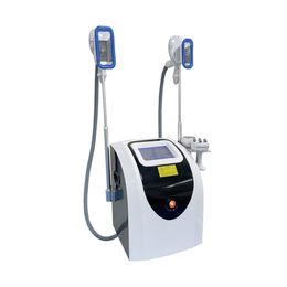 2 Handles Cryo Freeze Fat Together Cryolipolysis Cavitation RF Slimming Machine