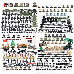 Modern Military Building Block City SWAT WW2 Commandos Germany Army Soldier Navy Action Figures Accessories Weapons Set Boy Gift 220715