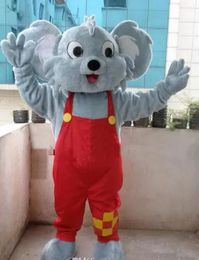 Costumes mascot Koala Bear Mascot Costume Fancy Dress Adult Size Outfit Fancy Fuisuit Long Fur Wolf Mascot