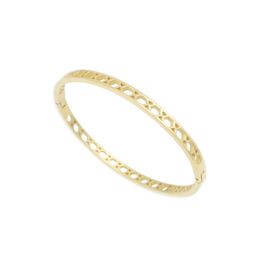 Bangle High Quality Beehive Shaped Design 18K Stainless Steel 4MM Bracelets For Women Minimalist Bangles Gold Color JewelryBangle