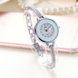 Simple Small Dial Bracelet Watches Women Femmes Bracelets Montre Watch Crystal Stainless Steel Band Ladies Watches Luxury Diamond Clock for gifts