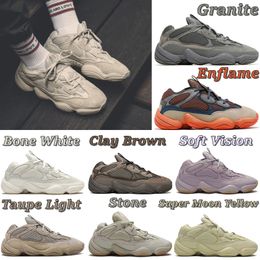 -adidas kanye west yeezy boost 500 yezzy yeezys shoes chaussures yecheil scarpe 2021 shoes 3m white 500s black reflective mens women stock x sneakers wave runner 500