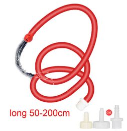Nxy Anal Toys 50 200cm Long Cleaner Plug Silicone Vaginal Anus Cleaning Enema Adult Sex for Women Men 220505