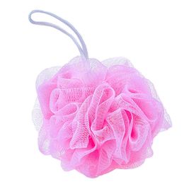 Multi Colours 15G Bath Shower Sponge Pouffe Loofahs Nylon Mesh Brush Shower Ball loofah Lace Edge Mesh Bath