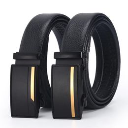 Belts Men Automatic Buckle Belt Leather Quality For Strap Casual Buises JeansBelts