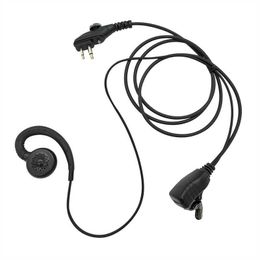 G-hook Earpiece C Swivel Headset with PTT Mic for HYT Hytera PD502 PD562 BD502 BD502i TC-508 TC-580