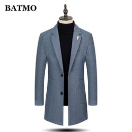 BATMO arrival autumn winter wool casual trench coat men s jackets plus size M LJ201110