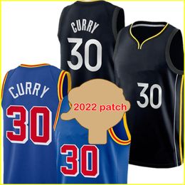2022 Stephen 30 Curry Jerseys Klay 11 Thompson 33 Wiseman Basketball Jersey Embroidery Logos