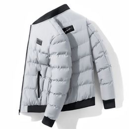 Fashion Men's Winter Jacket Thick Fleece Jacket Coat Slim Men Jackets Casual Windproof Outwear Coat Cotton Jackets 201127