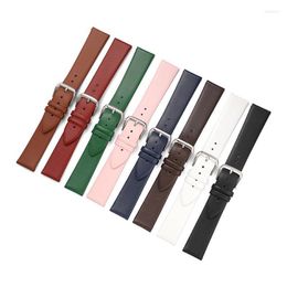 Watch Bands Watchband Cowhide Strap 8-22mm 20mm Super Soft Ultra-thin Leather UTHAI Z60 Hele22